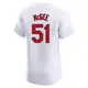 Elite Men's Willie McGee White St. Louis Cardinals Home Jersey