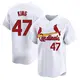 Limited Men's John King White St. Louis Cardinals Home Jersey