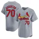 Limited Men's Packy Naughton Gray St. Louis Cardinals Away Jersey