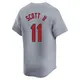 Limited Men's Victor Scott II Gray St. Louis Cardinals Away Jersey