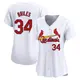 Limited Women's Nelson Briles White St. Louis Cardinals Home Jersey