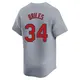 Limited Youth Nelson Briles Gray St. Louis Cardinals Away Jersey