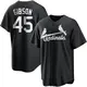 Replica Men's Bob Gibson Black/White St. Louis Cardinals Jersey