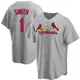 Replica Men's Ozzie Smith Gray St. Louis Cardinals Road Jersey