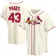 Replica Men's Pedro Pages Cream St. Louis Cardinals Alternate Jersey