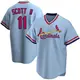 Replica Men's Victor Scott II Light Blue St. Louis Cardinals Road Cooperstown Collection Jersey