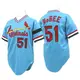 Replica Men's Willie McGee Blue St. Louis Cardinals Throwback Jersey