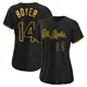 Replica Women's Ken Boyer Black St. Louis Cardinals Snake Skin City Jersey