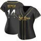 Replica Women's Ken Boyer Gold St. Louis Cardinals Black en Alternate Jersey