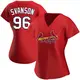 Replica Women's Matthew Svanson Red St. Louis Cardinals Alternate Jersey