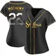 Replica Women's Mike Matheny Gold St. Louis Cardinals Black en Alternate Jersey