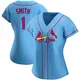 Replica Women's Ozzie Smith Light Blue St. Louis Cardinals Alternate Jersey