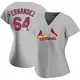 Replica Women's Ryan Fernandez Gray St. Louis Cardinals Road Jersey