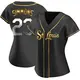 Replica Women's Ted Simmons Gold St. Louis Cardinals Black en Alternate Jersey