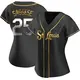 Replica Women's Thomas Saggese Gold St. Louis Cardinals Black en Alternate Jersey