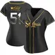 Replica Women's Willie McGee Gold St. Louis Cardinals Black en Alternate Jersey