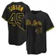 Replica Youth Bob Gibson Black St. Louis Cardinals Snake Skin City Jersey