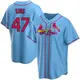 Replica Youth John King Light Blue St. Louis Cardinals Alternate Jersey