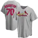 Replica Youth Packy Naughton Gray St. Louis Cardinals Road Jersey